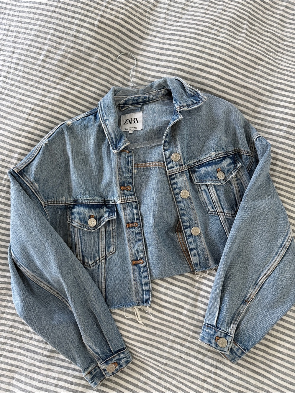 Cropped Zara denim jacket